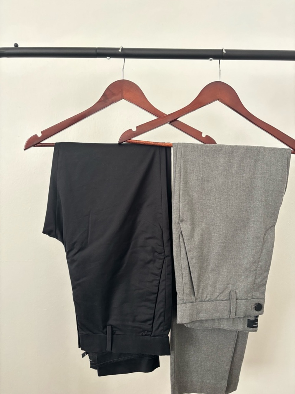 Banana Republic core temp chino pants. Set of two black and grey. Size 31x32